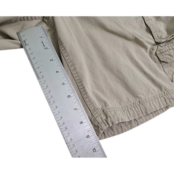 Club Room Mens 36 Cargo 8 Pocket Utility Shorts Khaki Hiking Trail Tactical Work - Picture 8 of 8